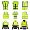 Seguridad de alta visibilidad Uniforme Vest reflectante Venta al por mayor Vestia de seguridad Ropa de seguridad Trabajadores de la carretera Ropa de seguridad